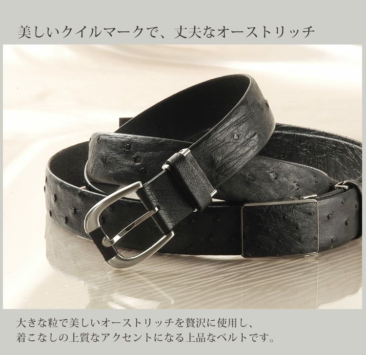 オーストリッチ 無双 　厚生地ベルト 黒 シルバー２連　130cm 000000000470-04.jpg?size=l&w=