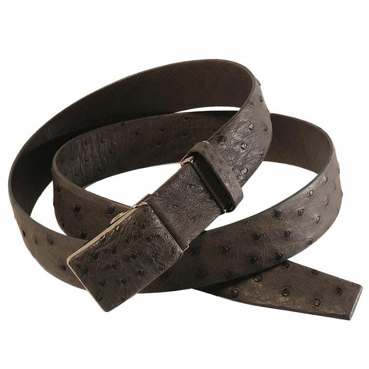 オーストリッチ メンズ ベルト 張無双 35mm 日本製 4FA