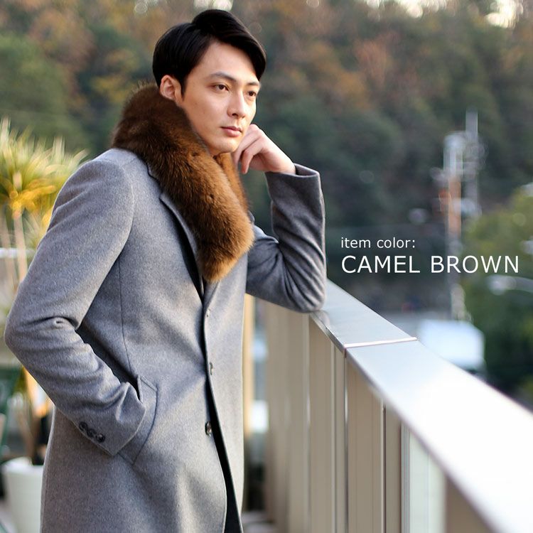 フォックス ファー マフラー メンズ FOX カラー ストール 秋冬 全7色 7F