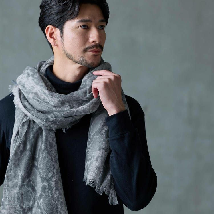 内モンゴル産 アルバス カシミヤ 100％ 大判 ガーゼ ストール 春 夏 秋 7F