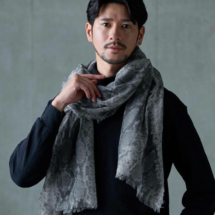 内モンゴル産 アルバス カシミヤ 100％ 大判 ガーゼ ストール 春 夏 秋 7F