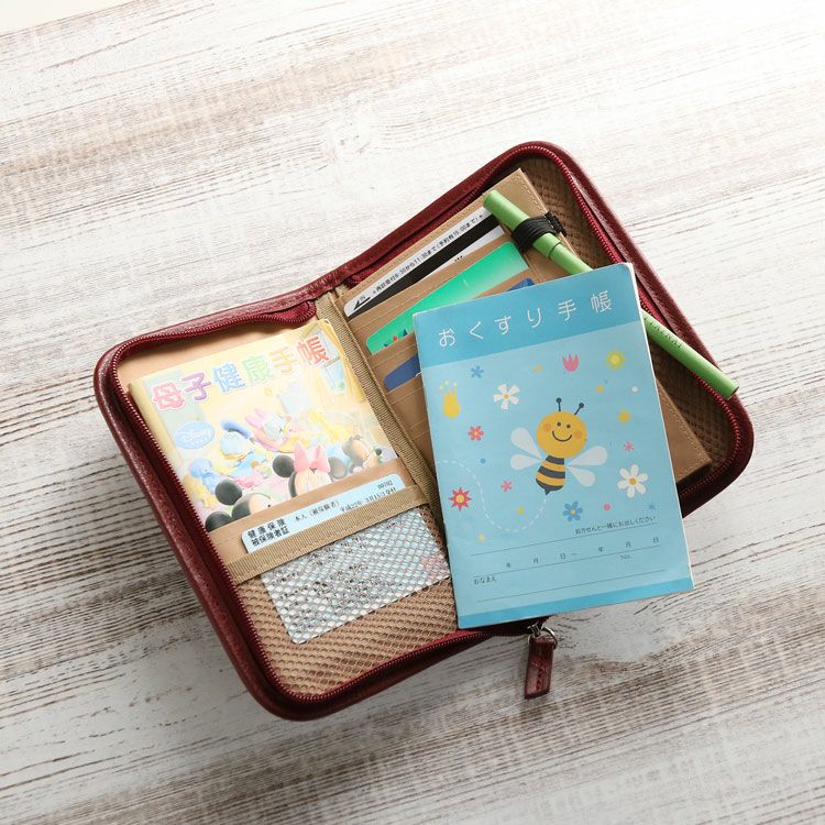 クロコダイル 通帳ケース お薬手帳 カバー カードケース マルチケース