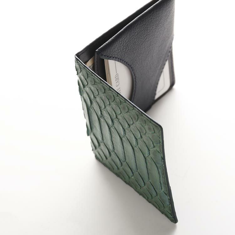 マネークリップ メンズ 本革 ダイヤモンド パイソン メンズ 【ネコポス