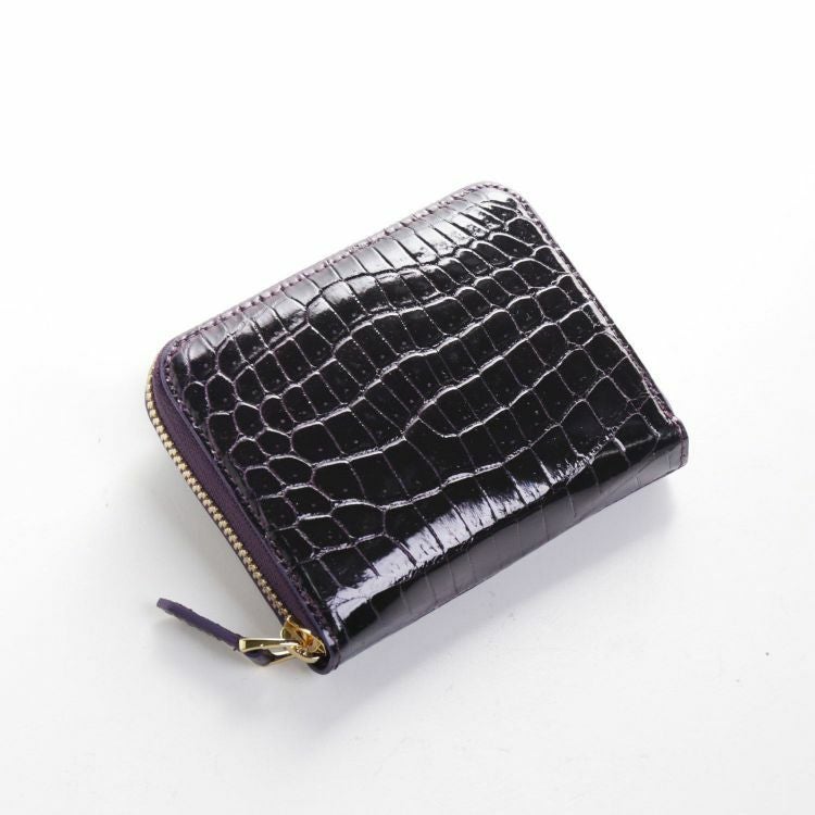 クロコダイル ミニ財布 メンズ コンパクト 4FA