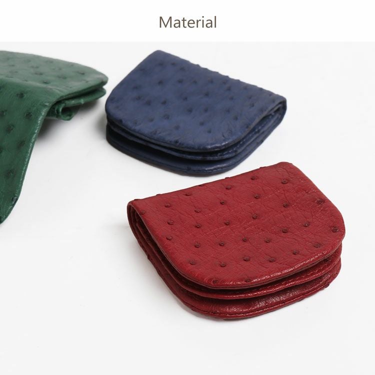 オーストリッチ 馬蹄型 小銭入れ メンズ 4FA (9865-mens-1r)