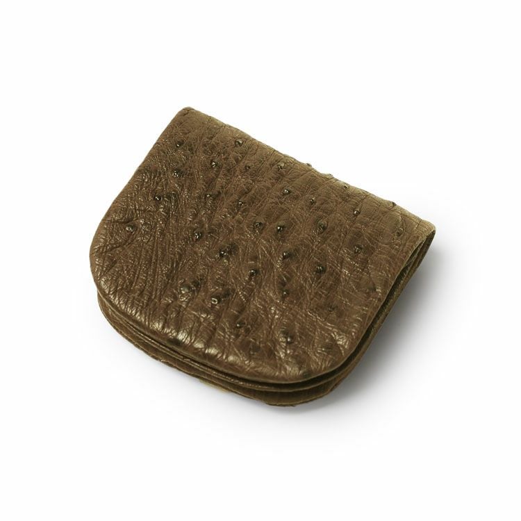 オーストリッチ 馬蹄型 小銭入れ メンズ 4FA (9865-mens-1r)