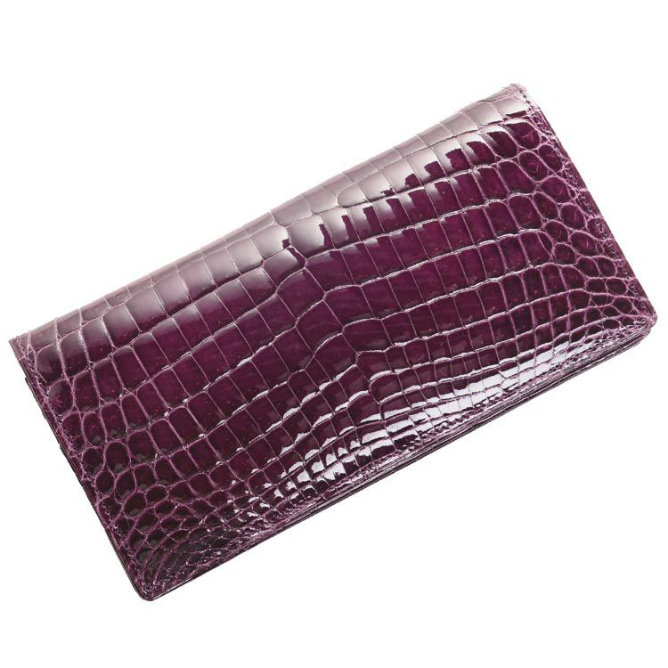 クロコダイル 無双 メンズ 長財布 シャイニング 加工 センター取り 一