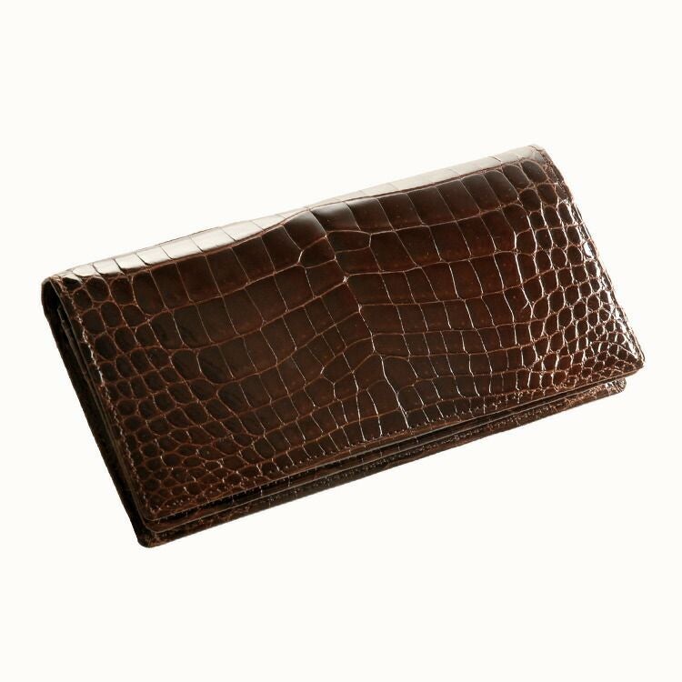 長財布本革クロコダイル　新品未使用JRA センター無双　シャイニング　ボルドー Crocodile - 長財布本革クロコダイル 新品未使用JRA センター無双