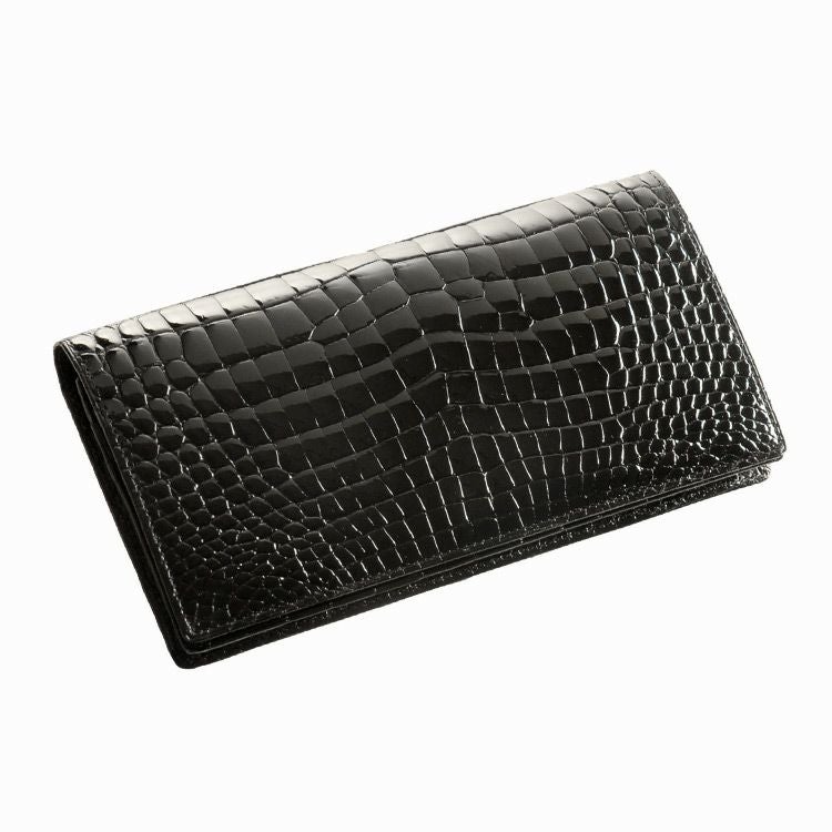 クロコダイル 無双 メンズ 長財布 シャイニング 加工 センター取り 一