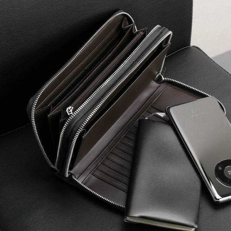 クロコダイル オーガナイザー クラッチバッグ メンズ 長財布 4FA