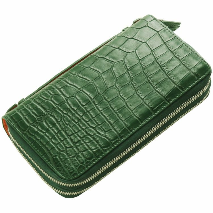 クロコダイル オーガナイザー クラッチバッグ メンズ 長財布 4FA