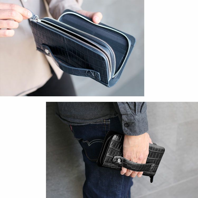 クロコダイル トラベル オーガナイザー 多機能 メンズ 4FA