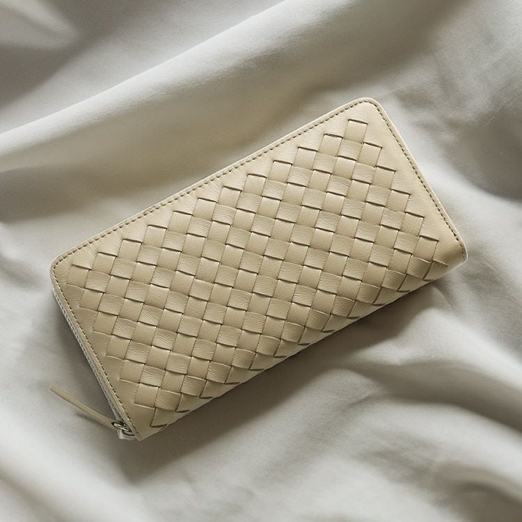 イントレチャート ラムレザー ラウンドファスナー財布 4FC