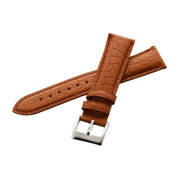 腕時計 付け替え用 ベルト 本革 メンズ アリゲーター 鰐皮 20mm