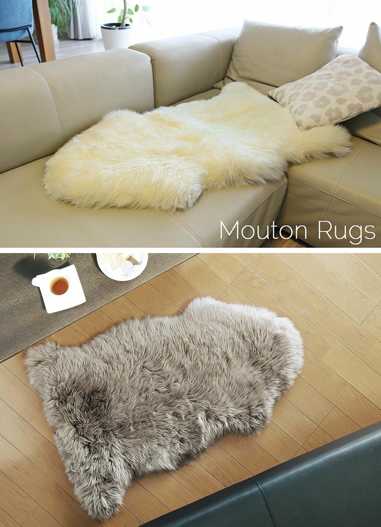 ムートン ラグ マット 1匹物 70×100 7F