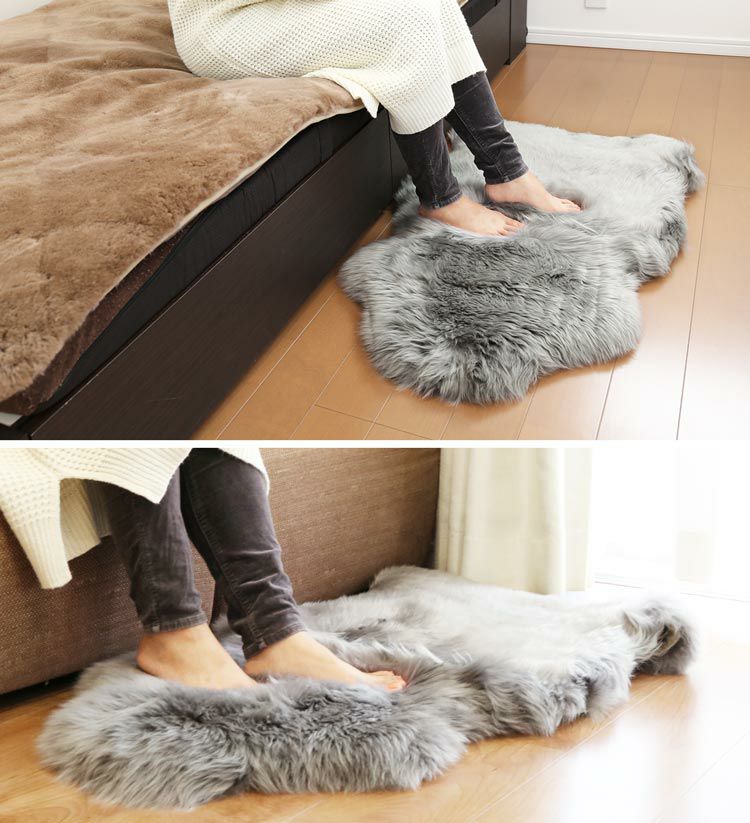 ムートン ラグ マット 1匹物 70×100 7F