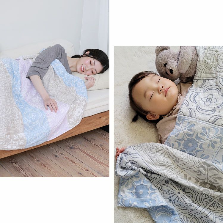 冷感スローケットブランケット夏用接触冷感110×135洗濯可日本製