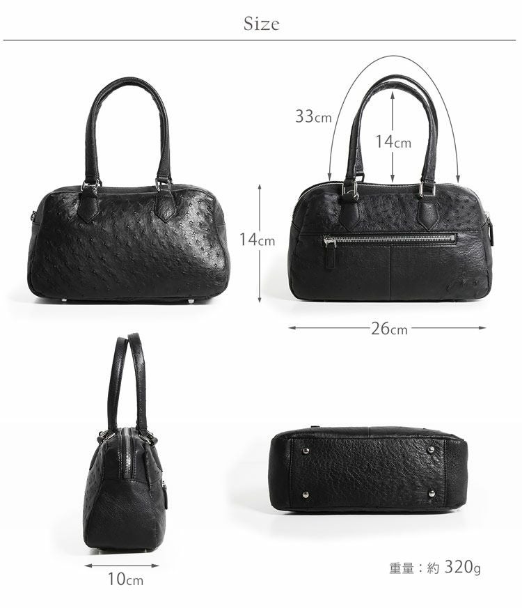 オーストリッチ 2WAY ミニバッグ 5F