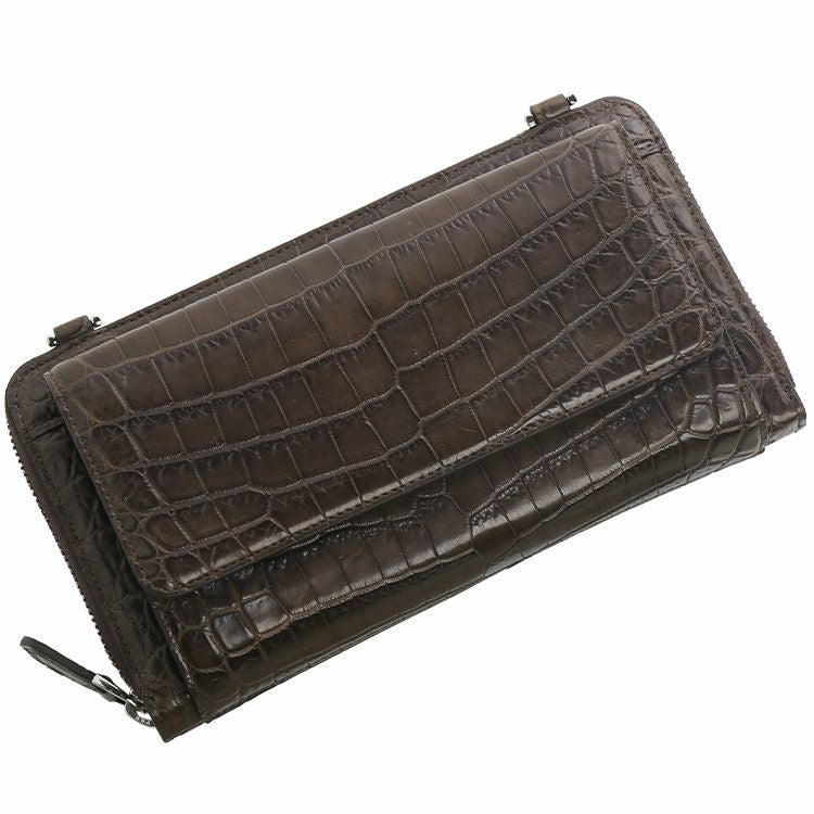 クロコダイル ウォレットバッグ