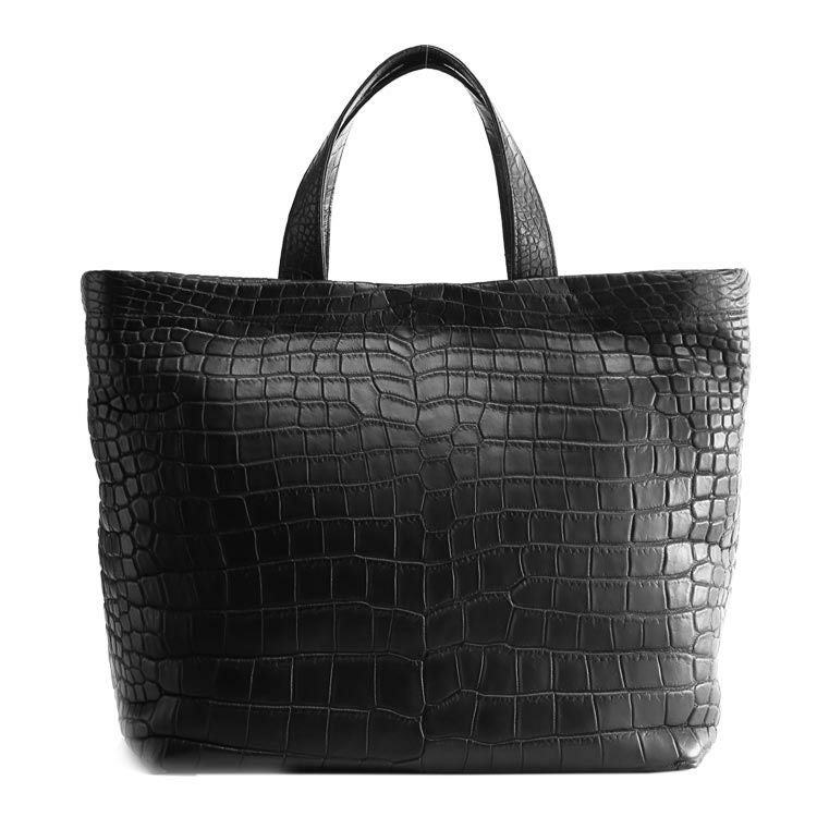 スモール クロコダイル トートバッグ レディース A4 サイズ 対応