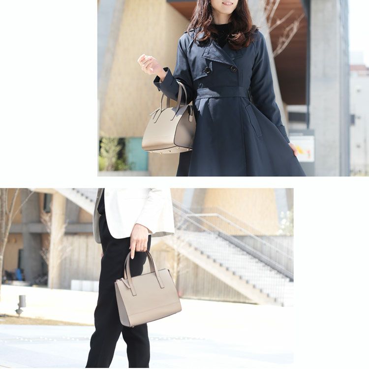 レディース 2WAY ハンドバッグ サフィアーノ レザー 牛革 Mia Borsa 5F