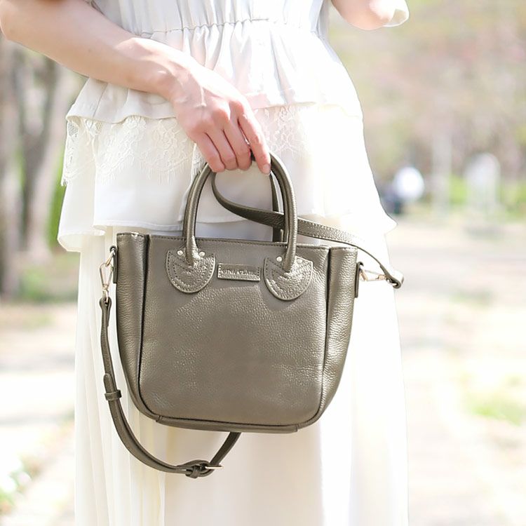 本革 バッグ レディース GINA CLAIR 2way シュリンクレザー (09000327r)