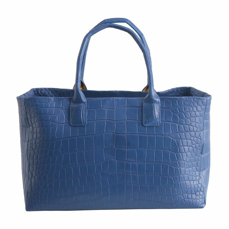 クロコダイル トートバッグ センター取り マット 加工 大容量