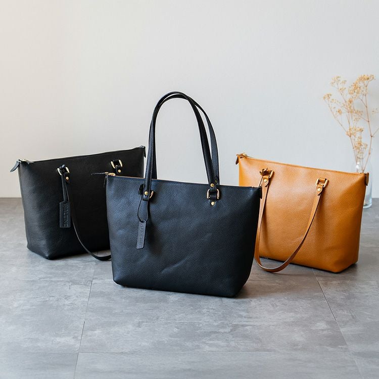 HALEINE アレンヌ 牛革 シュリンクレザー トートバッグ レディース