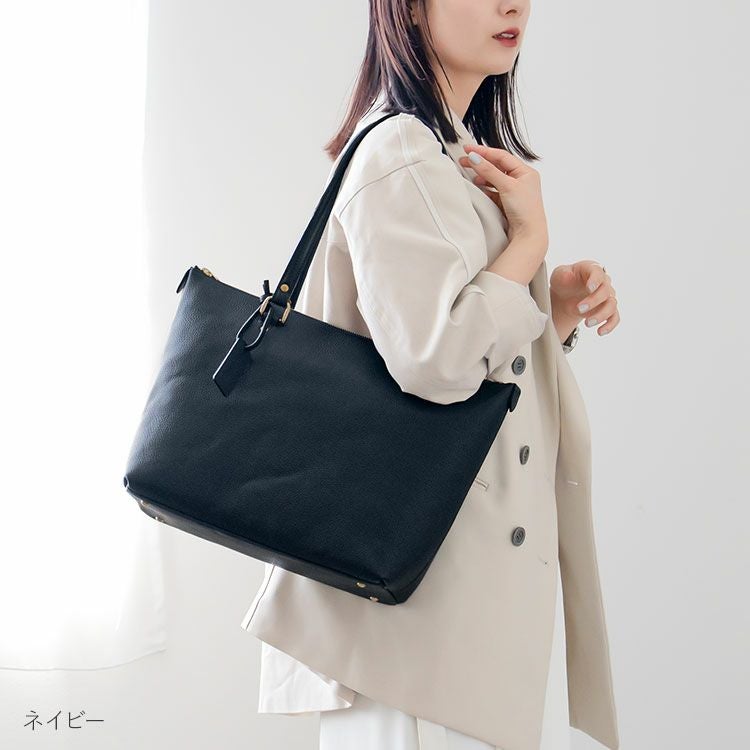 HALEINE アレンヌ 牛革 シュリンクレザー トートバッグ レディース