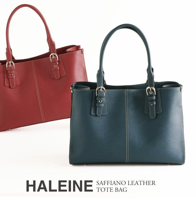 通勤バッグ レディース A4 HALEINE トートバッグ サフィアーノ レザー 5F