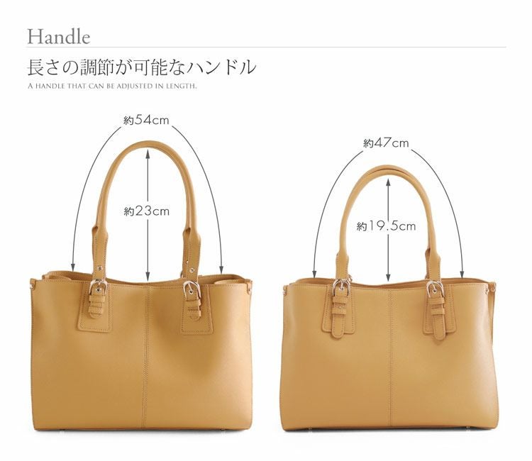 通勤バッグ レディース A4 HALEINE トートバッグ サフィアーノ レザー 5F