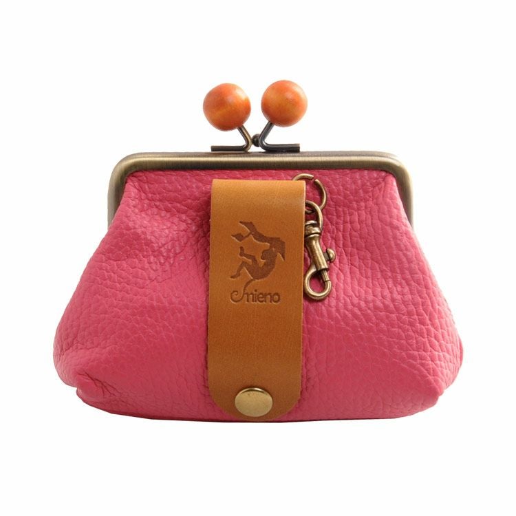 がま口ポーチ 小銭入れ 日本製 本革 栃木レザー 4FA