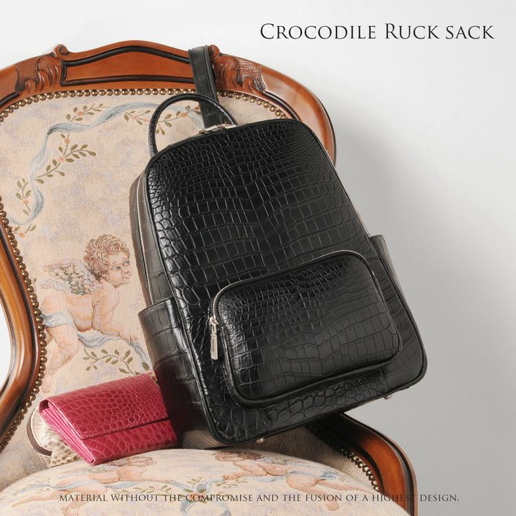 クロコダイル リュック 『クロコダイル保証書付き』 4FA