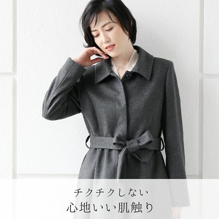 Filomo カシミヤ コート レディース カシミヤ100% ロング フォックス