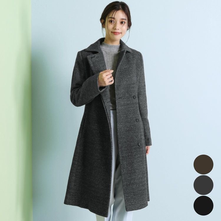 ロング チェスターコート レディース ウール ブレンド アウター ロング