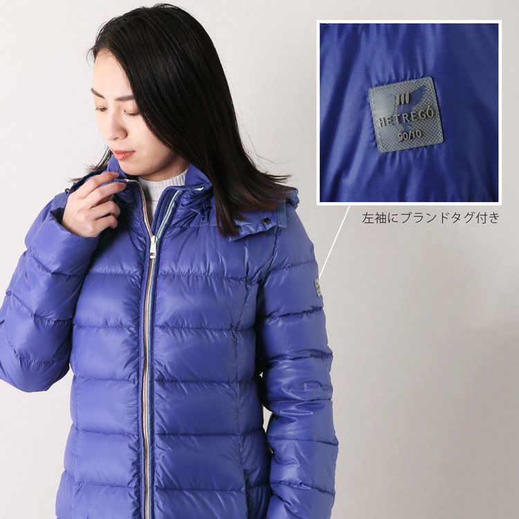 HETREGO(エトレゴ) ダウン コート フード付き レディース ネイビー 42