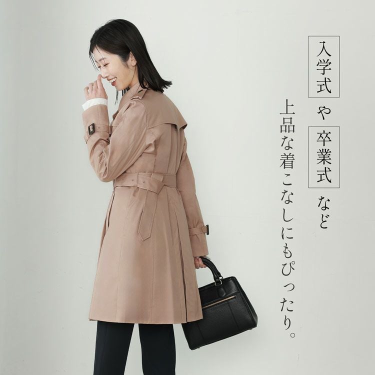 トレンチコート春コートfilomo入学式卒業式