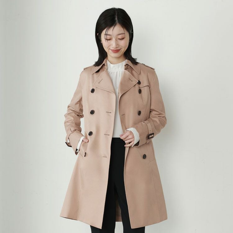 トレンチコート春コートfilomoブラックカジュアル