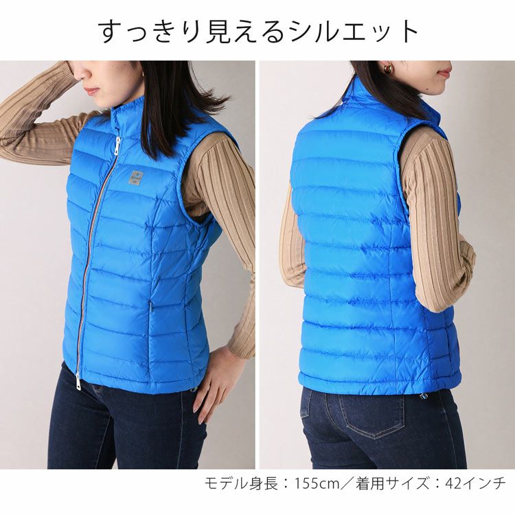 HETREGO(エトレゴ) ダウン ベスト レディース 40/42サイズ レッド