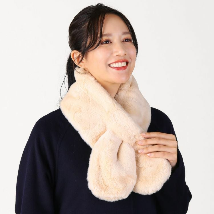 フェイク ファーマフラー レディース 秋冬 7F (08000129r)【ネコポスで