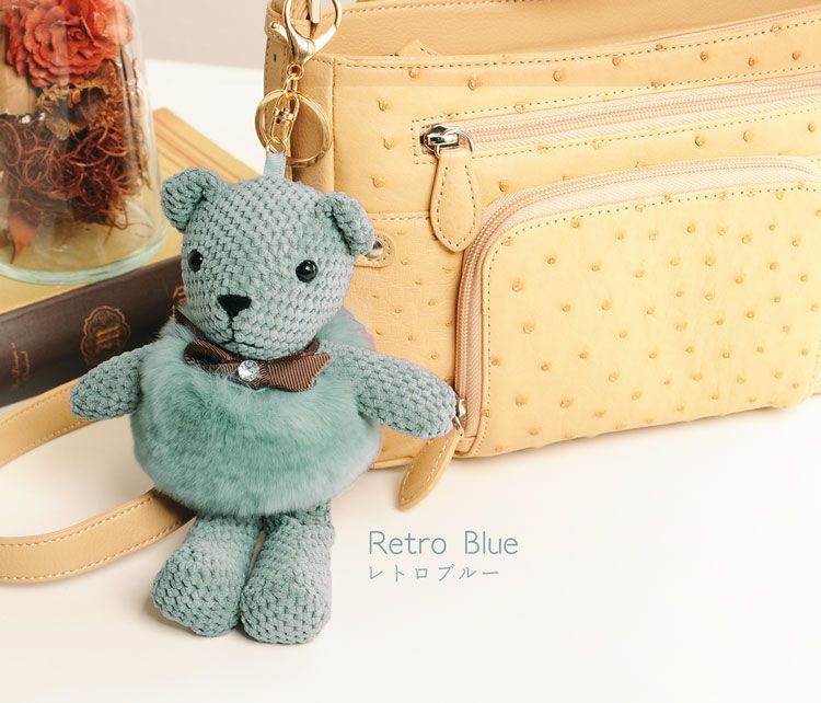 くま キーホルダー チャーム ぬいぐるみ プレゼント 7F (01000806r)