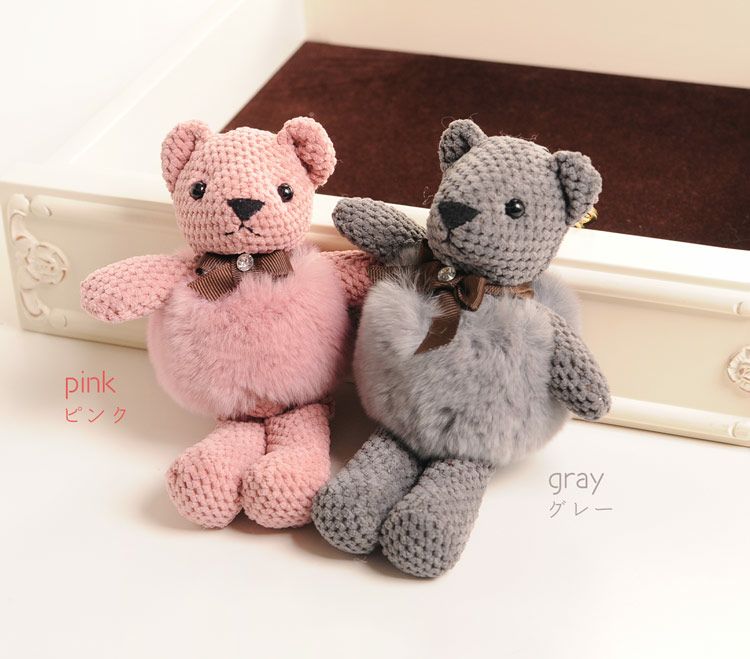 くま キーホルダー チャーム ぬいぐるみ プレゼント 7F (01000806r)