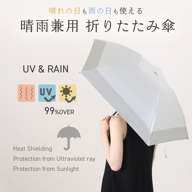 折りたたみ 日傘 晴雨兼用 99％ UVカット 【ネコポスで送料無料】日式