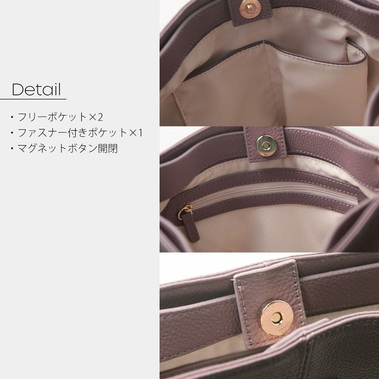 GINA CLAIR シュリンクレザー 本革 バッグ レディースショルダーベルト