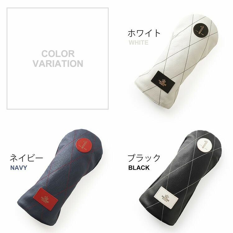 HALEINE SPORTS ゴルフ レザー ヘッドカバー ドライバー用 1W ユニ
