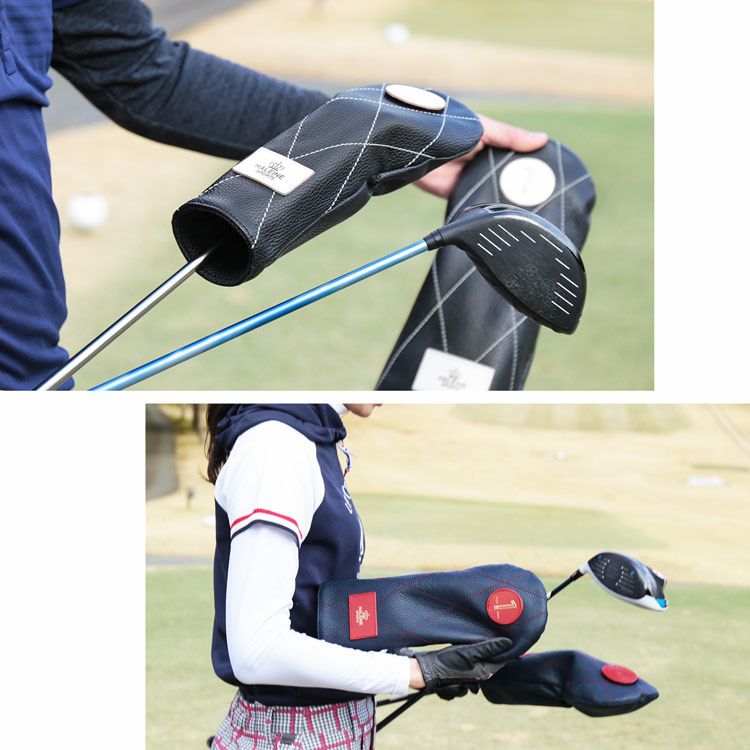 HALEINE SPORTS ゴルフ レザー ヘッドカバー フェアウェイウッド用 FW