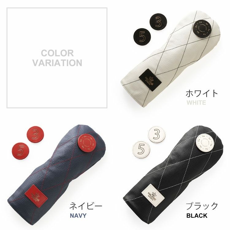 HALEINE SPORTS ゴルフ レザー ヘッドカバー フェアウェイウッド用 FW