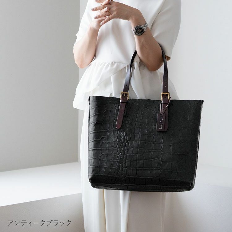 名入れ 別途購入で可能】HALEINE たつのレザー 切りっぱなし トート