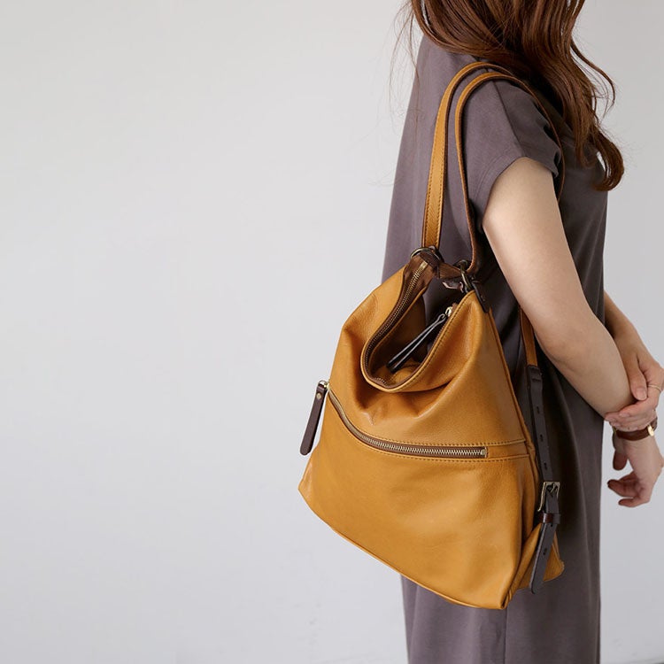 HALEINE 日本製 柔らか牛革 2WAYバッグ リュック サック ショルダー