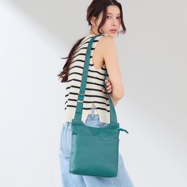 ドラマ衣裳協力品】Jamale 本革 ショルダーバッグ 日本製 4FB